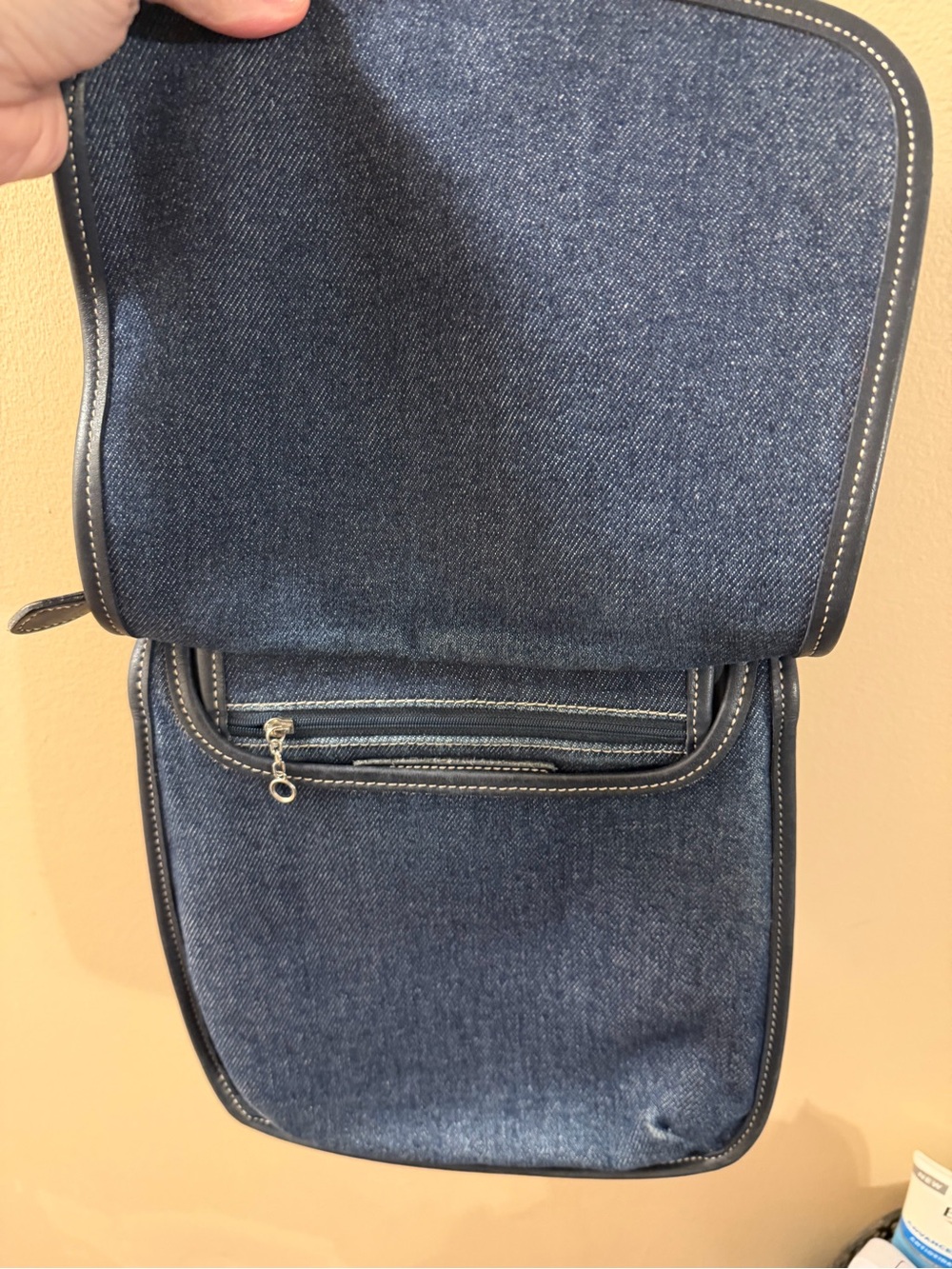 COACH Y2K Vintage Blue Denim Slim Hippie Flap Crossbody Bag 8114 EUC RARE - Picture 5 of 11
